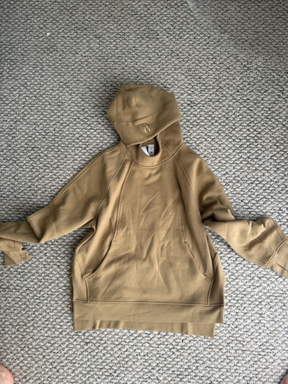 Lululemon scuba oversized side slit hoodie nwt xs/s filt color